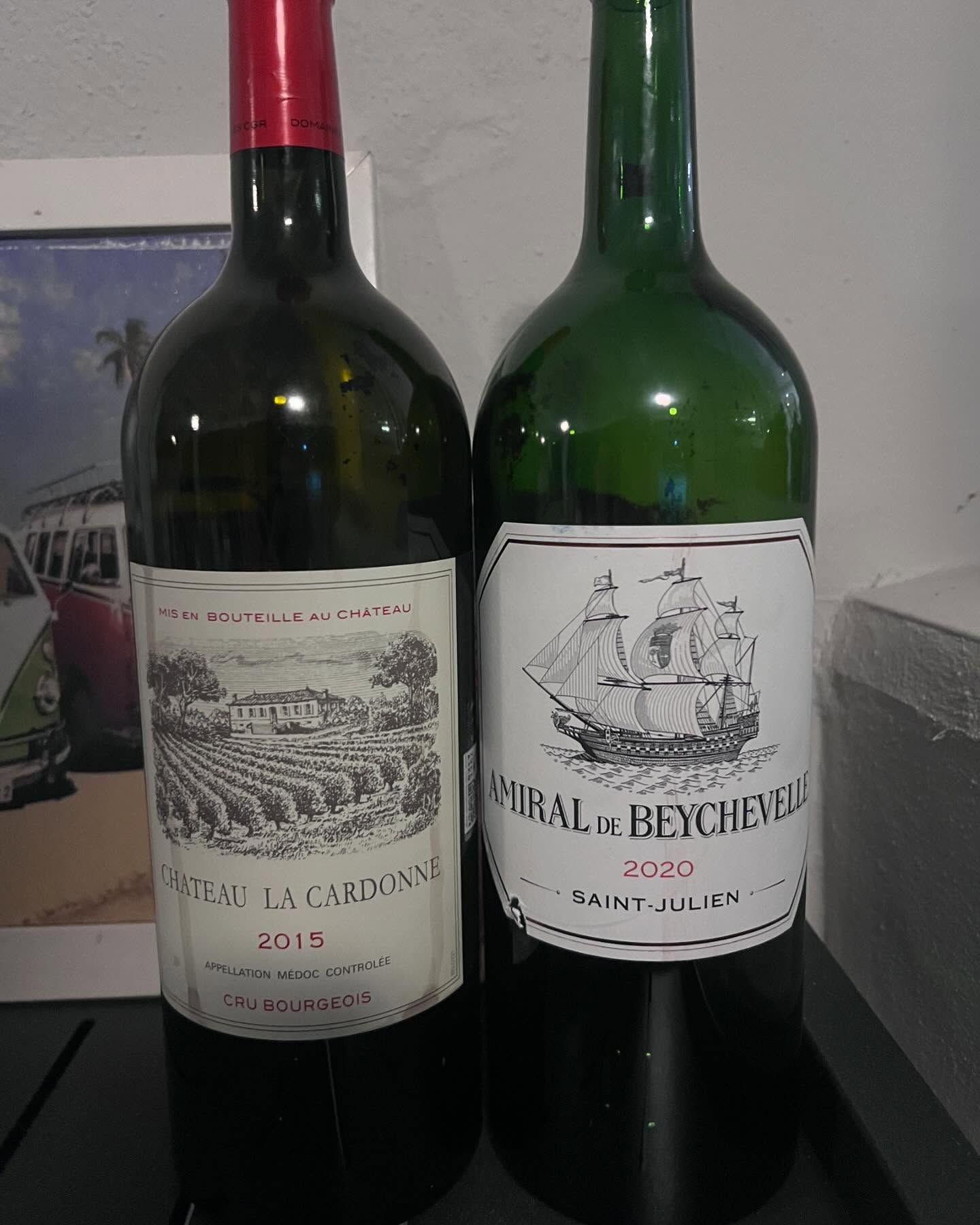 For Christmas Eve, we enjoyed two Bordeaux wines in magnum format
