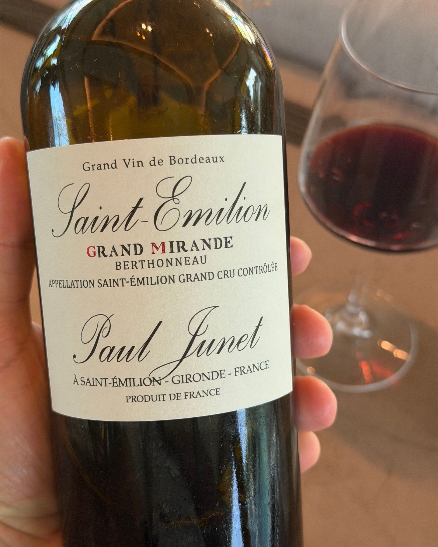 Grand Mirande Berthonneau 2023, Saint Émilion Grand Cru