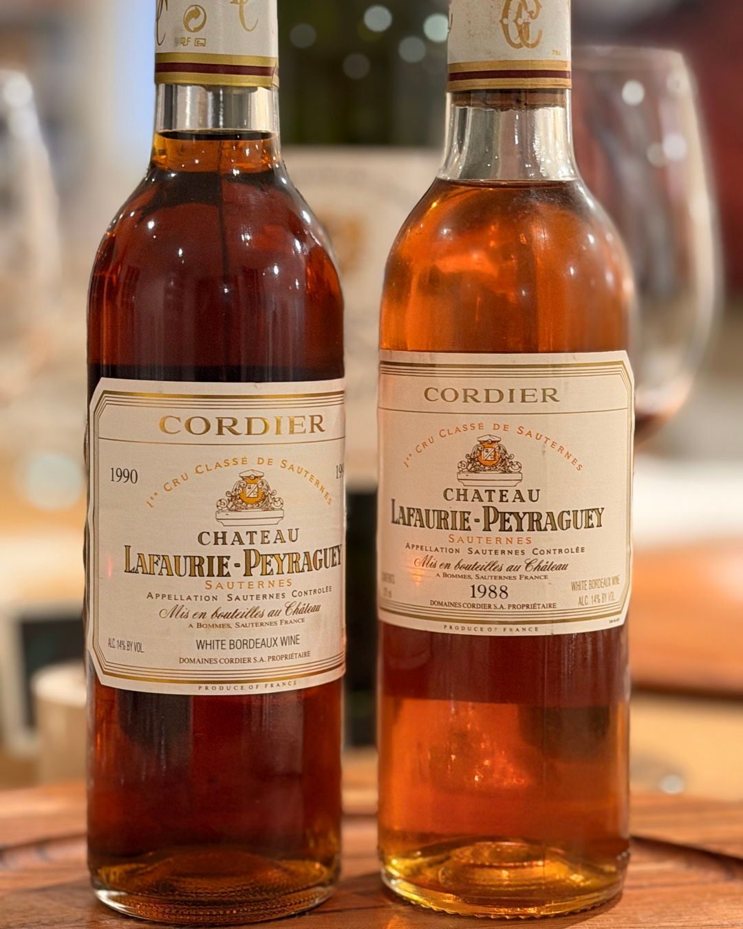 Château Lafaurie-Peyraguey 1988 & 1990 (Sauternes), 1/1