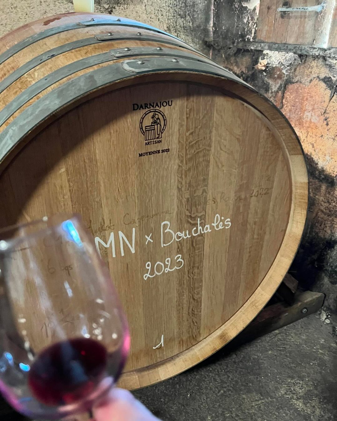 Tasted in barrel this morning with Jean-Baptiste Duquesne (365_jours_en_bio ). He was kind enough to walk…, 5/5