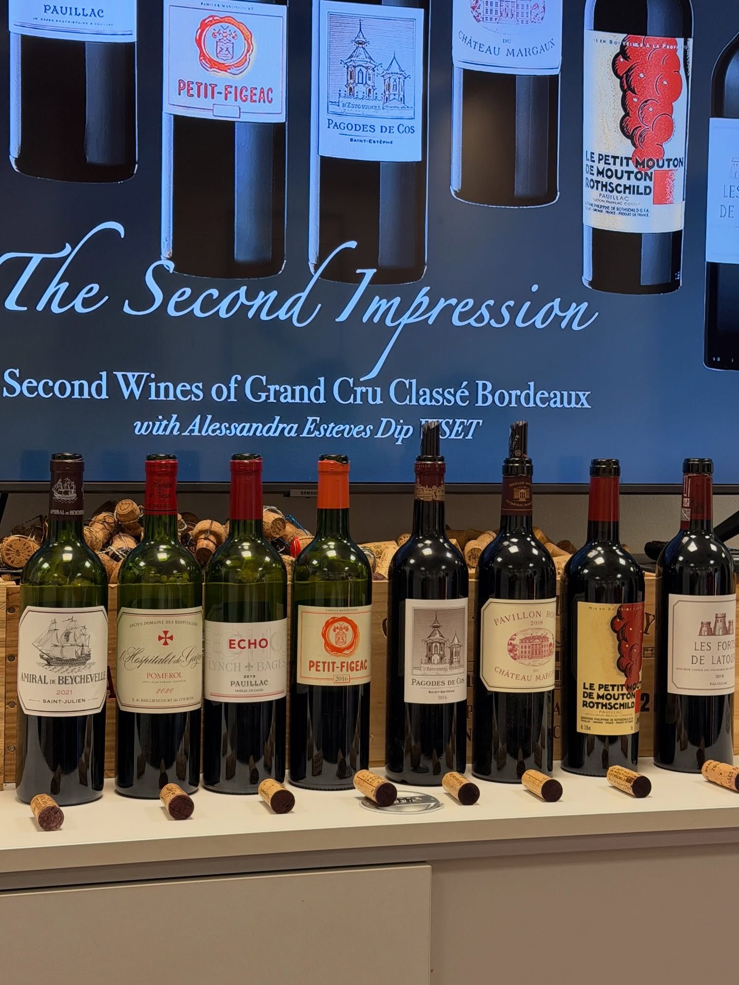 Bordeaux Second Wines, Tasting Night