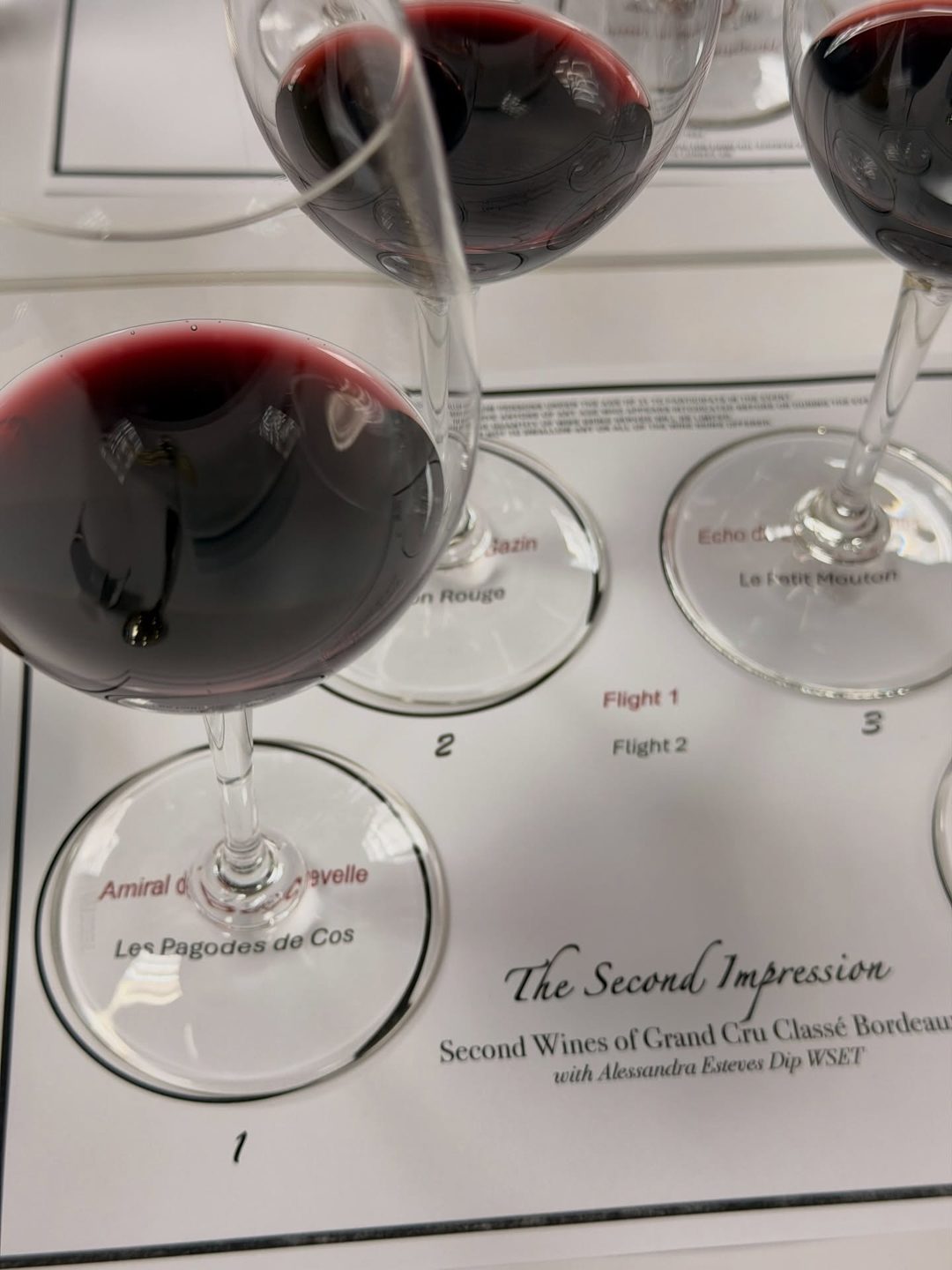 Bordeaux Second Wines, Tasting Night, 2/3