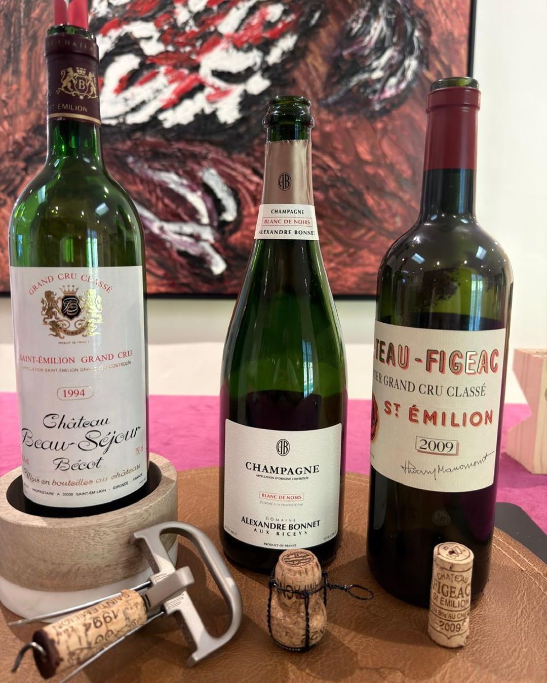 Château Beau-Séjour Bécot 1994 and Château Figeac 2009