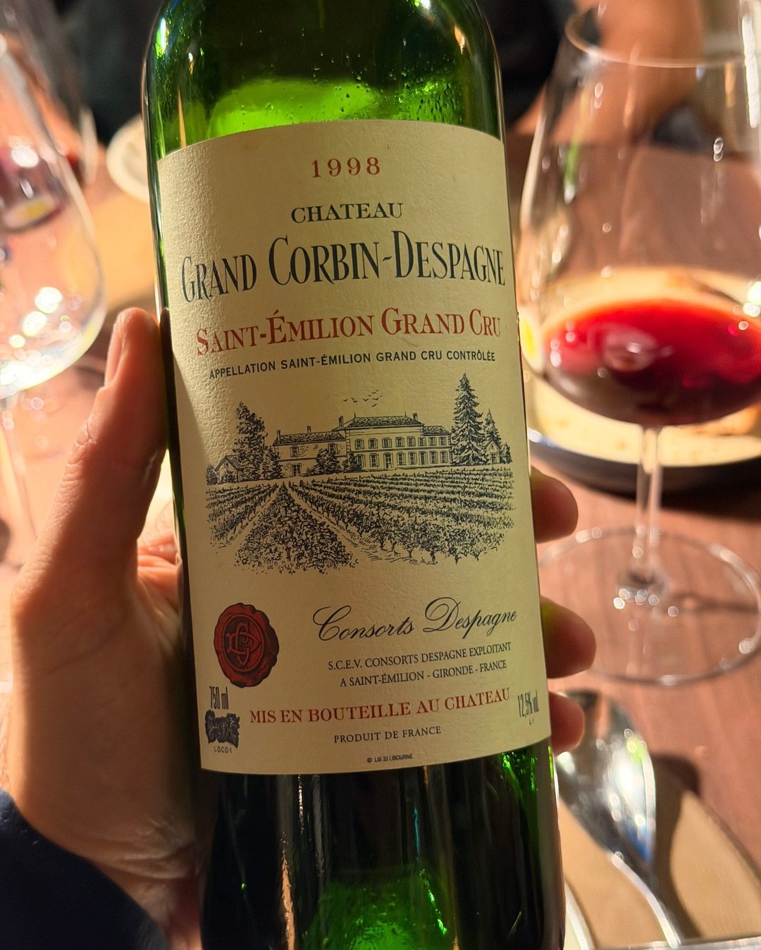 Château Grand Corbin-Despagne 1998, Saint Émilion Grand Cru Classé, 3/3