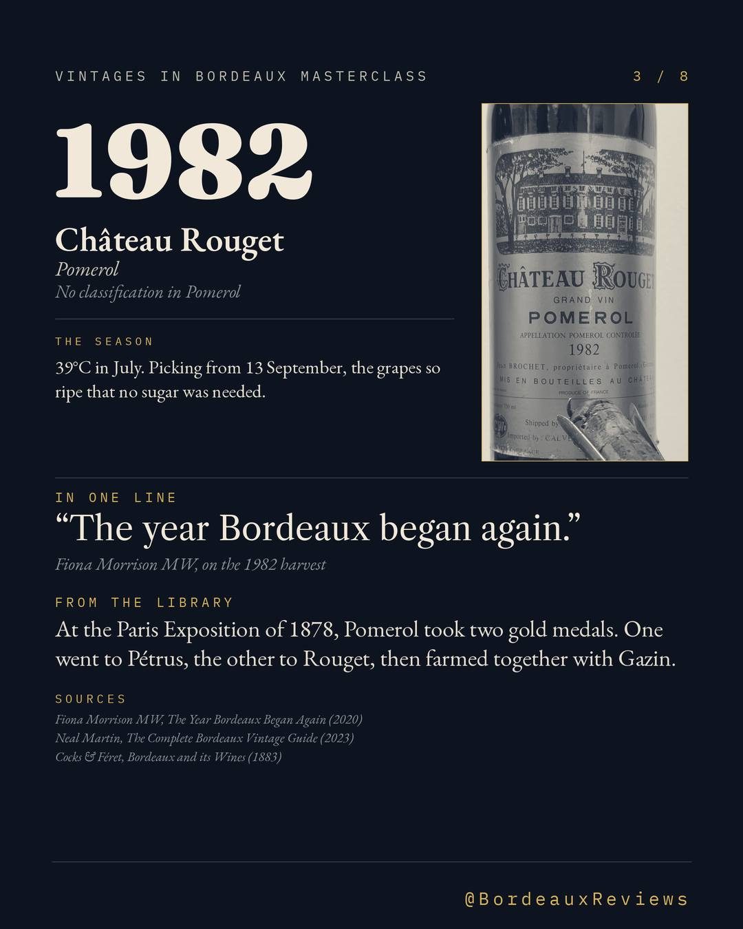 7 Bordeaux, Tasting Night, 3/8
