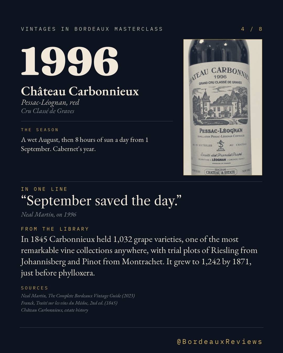 7 Bordeaux, Tasting Night, 4/8