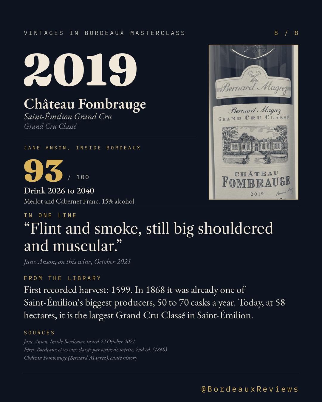 7 Bordeaux, Tasting Night, 8/8