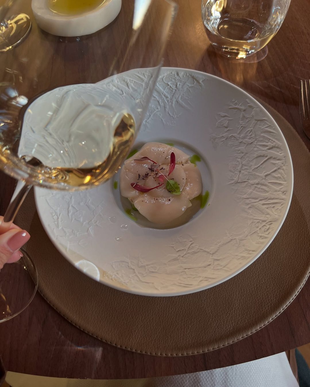 Back in Miami, but still dreaming about this unforgettable dinner at Hotel Grand Barrail in Saint-Émilion,…, 1/8