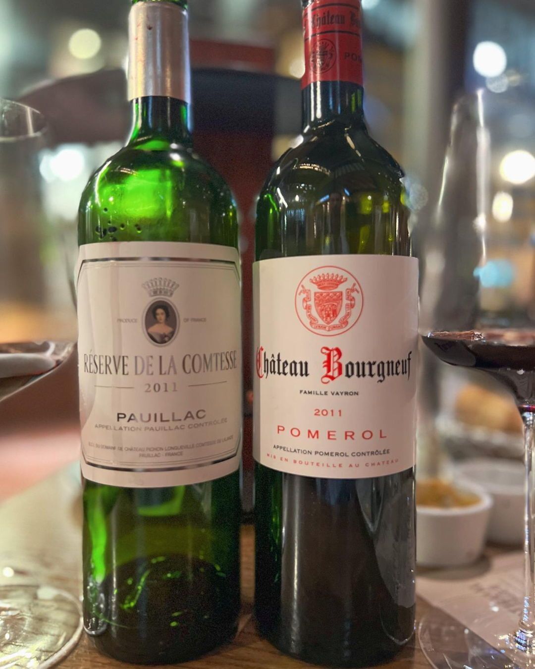 Réserve de la Comtesse 2011 (Pauillac) & Château Bourgneuf 2011 (Pomerol)