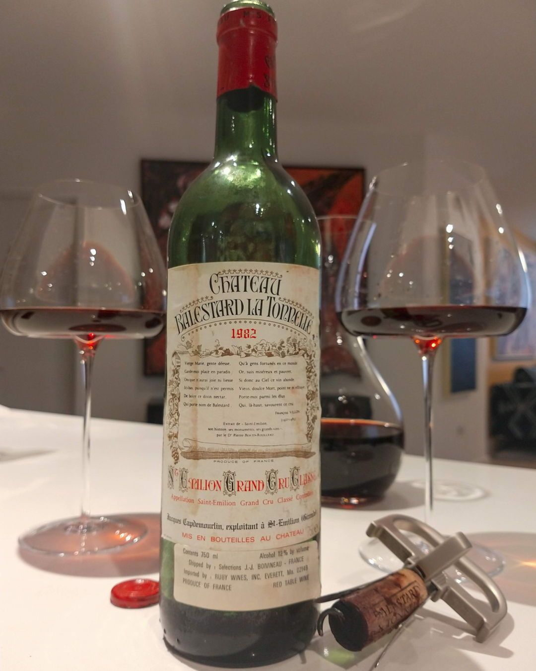 Château Balestard La Tonnelle 1982, Saint-Émilion Grand Cru Classé